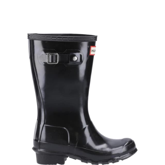 HUNTER BOOTS Black original gloss Youth boots Black UK 3 (EU 36)
