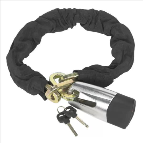 Sealey CLA109DL Motorcycle Chain & Disc Lock 10.5 x 10.5 x 900mm 4* ART Approved