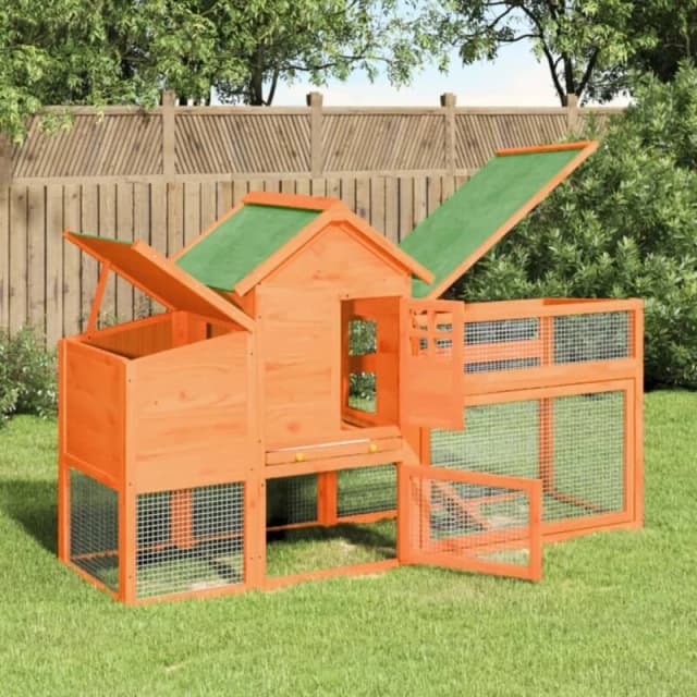 VIDAXL Vidaxl - Chicken Coop Brown 186.5x58.5x113cm Solid Wood Pine 8720845798024