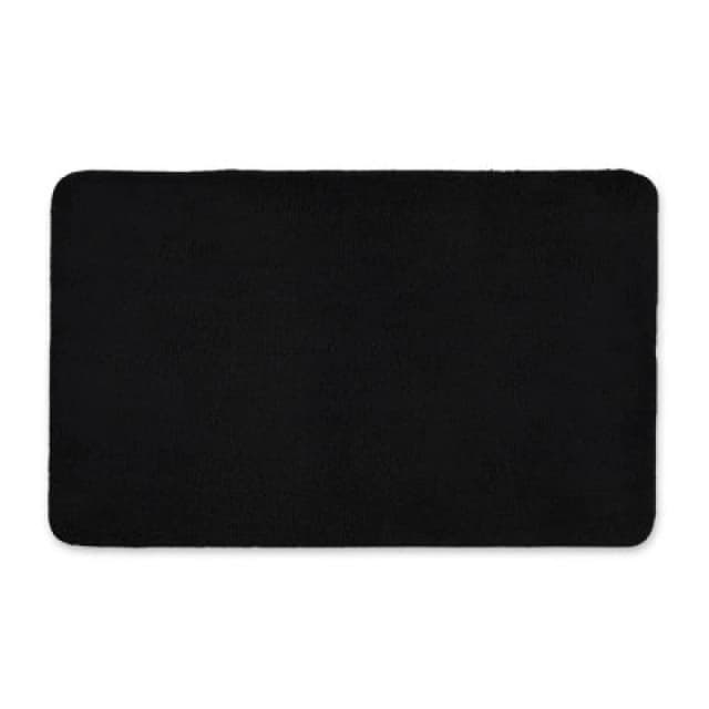 Allure Bath Fashions Luxury Microfibre Bath Mat Non-Slip - Black