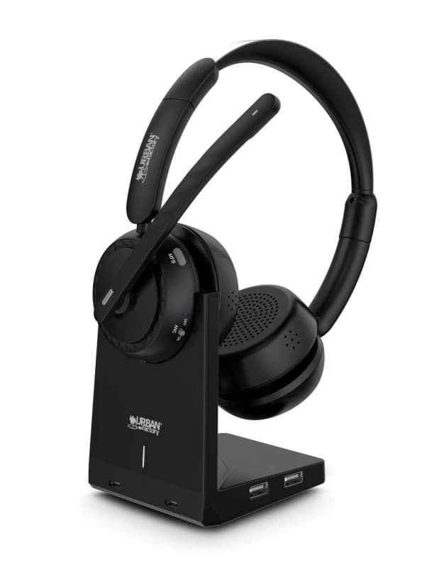 Urban Factory Urban Factory MOVEE MAX: BlueTOOTH 5.2 HEASDET WITH ANC / ENC AND CHARGING STAND HBV70UF