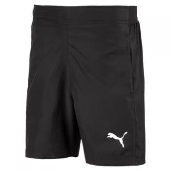 Puma NUFC Woven Shorts Juniors - Black/White