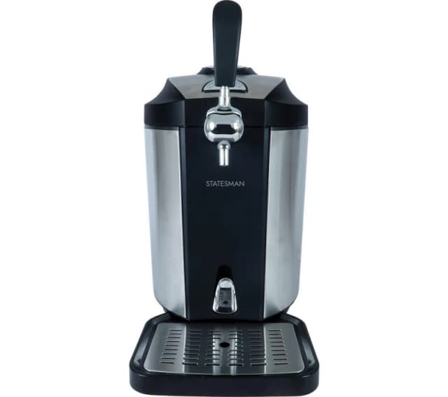 STATESMAN SKBD0500SS Beer Dispenser - Black & Silver,Silver/Grey 5016368093603