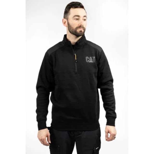 Caterpillar Essential quarter Zip Sweatshirt - Black Sml