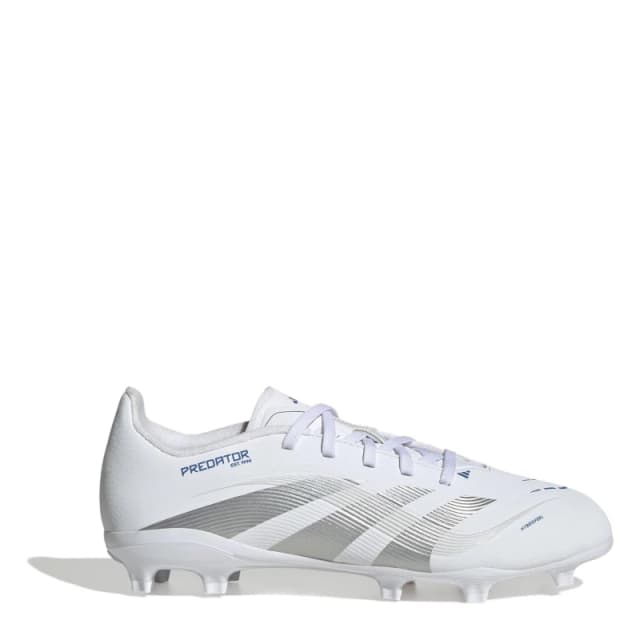 adidas Predator League Juniors Firm Ground Football Boots - White White 5