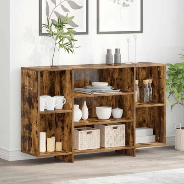 VIDAXL Sideboard Smoked Oak 120x30x75cm Engineered Wood Vidaxl 8720286837498