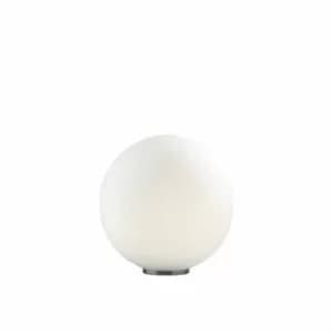 Mapa Bianco 1 Light Medium Globe Table Lamp White, E27