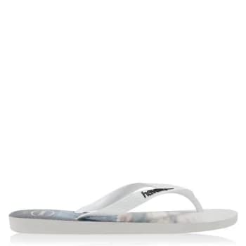 Havaianas Hype Flip Flops - White/Blue