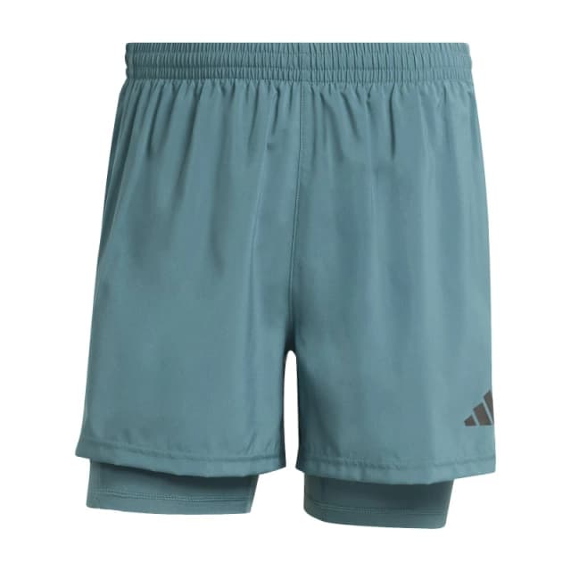 adidas Own the Run 2-in-1 Running Shorts Mens Preloved Teal male M