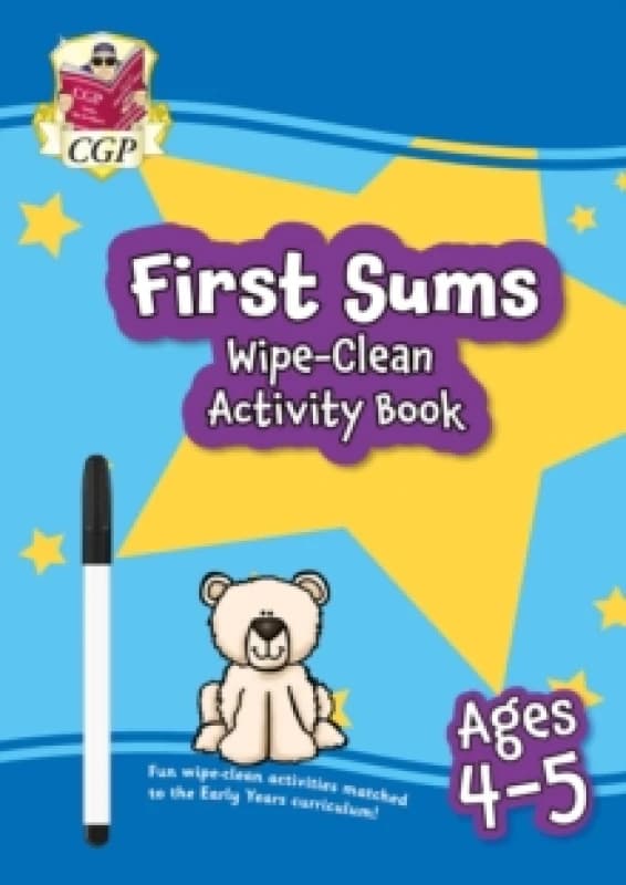 First Sums Wipe-Clean Activity Book for Ages 4-5 (with pen) Multiple-component retail product, part(s) enclose