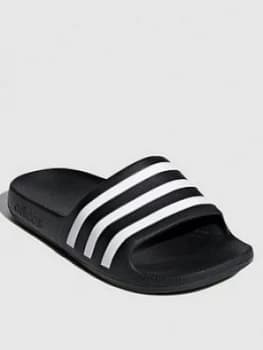 Adidas Adilette Aqua Sliders - Black/White