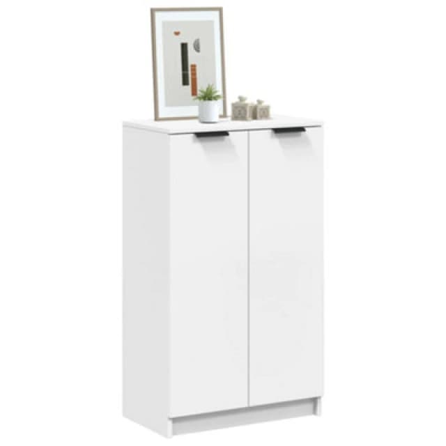 VIDAXL Shoe Cabinet White 59x35x100.5cm Engineered Wood Vidaxl 8720287079729