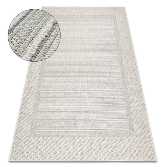 RugsX Carpet Jersey 19261 Grey - Frame, Structural, Loop Boho 80X150 Cm