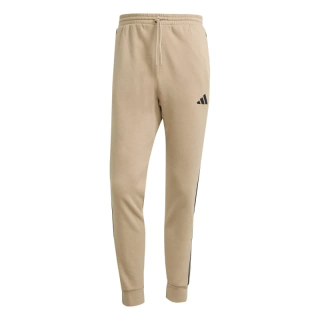 adidas Essentials Fleece Tapered Cuff 3-Stripes Joggers Sandstone male S