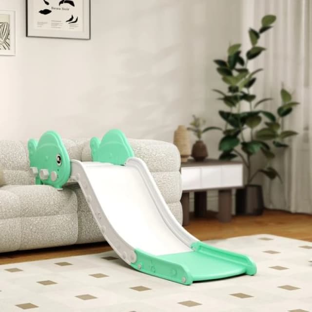 AIYAPLAY Kids Sofa Slide - Toddler Slide with 130cm Extended Length - Green TJ Hughes 5063603224681
