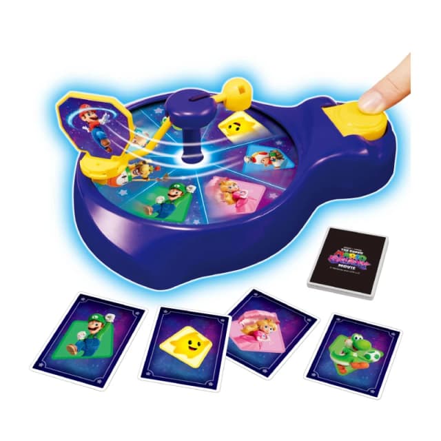 EPOCH Games THE SUPER MARIO GALAXY MOVIE Spin 'n Match Game - Party Game 7639