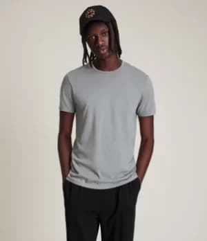 AllSaints Mens Tonic Crew T-Shirt, Tempest Grey, Size: XXL
