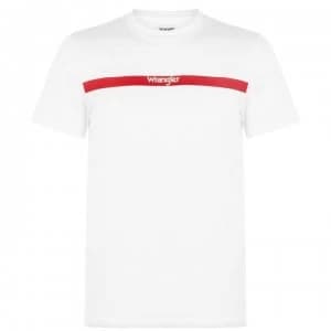 Wrangler Stripe Logo T-Shirt - Off white