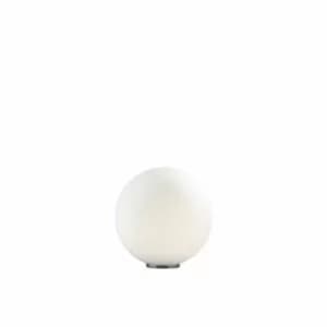 Mapa Bianco 1 Light Small Globe Table Lamp White, E27