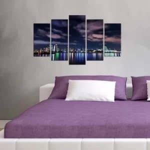 5MX-59 Multicolor Decorative MDF Painting (5 Pieces)