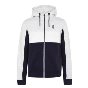 SoulCal Cut and Sew Hoodie Mens - Grey M/Navy