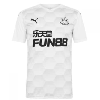 Puma Newcastle United Pre Match Shirt 2020 2021 Mens - White/Grey