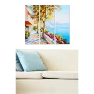 MDF226632283 Multicolor Decorative MDF Painting (3 Pieces)