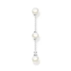 THOMAS SABO Silver CZ & Pearl Single Drop Earring