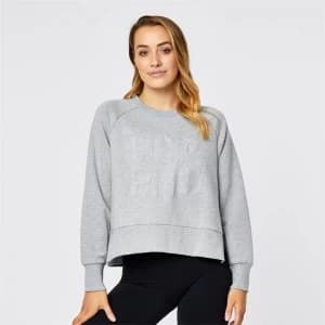 USA Pro Crew Sweatshirt Ladies - Grey Marl
