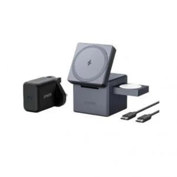 Anker 3-in-1 Mobile Device Charger with MagSafe Europe Grey EXR8ANY1811G11