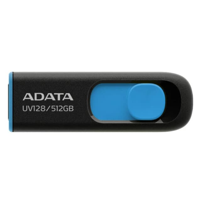 ADATA UV128 USB flash drive 512GB USB Type-A 3.2 Gen 1 (3.1 Gen 1) Black, Blue AUV128-512G-RBE