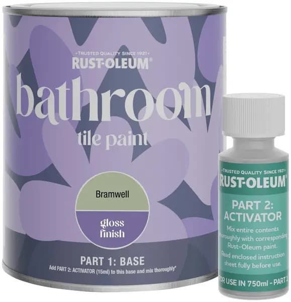 Rust-Oleum Rust-Oleum Gloss Bathroom Tile Paint 750ml - Bramwell