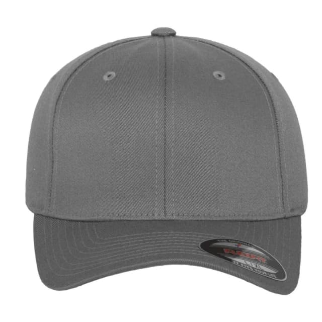 Flexfit Mens Wooly Combed Baseball Cap in Grey Size: 2XL Grey Male 2XL