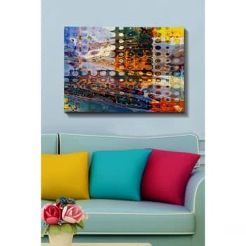 Kanvas Tablo (70 x 100) - 192 Multicolor Decorative Canvas Painting