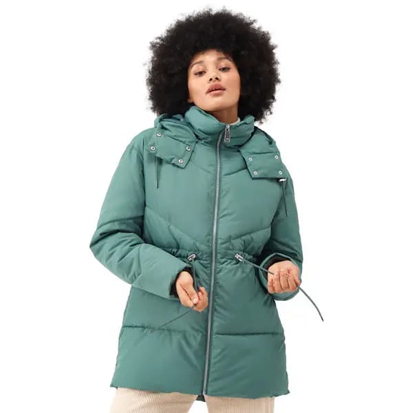 Regatta Womens Rurie Hooded Padded Insulated Jacket Coat 14 - Bust 38' (97cm) Dark Forest Green RWN277-WSI-14