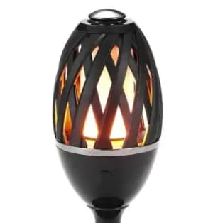 Phoebe LED Garden Spike Flame Light Atmosphere Black