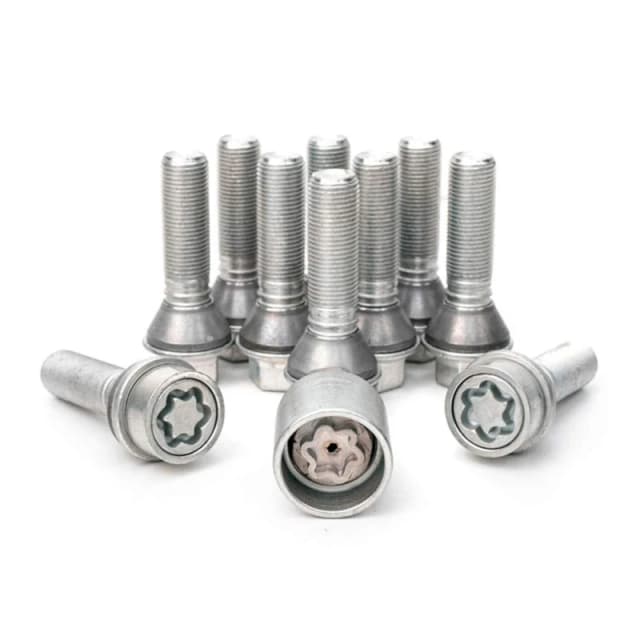 H&R B1454507ASET Locking wheel bolts Wheel screw-set M14 with movable round collar R14mm Locking wheel bolts (100092)