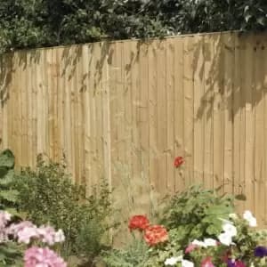 Rowlinson 3pk Vertical Board Panel Pressure Treated Fence - 6x3
