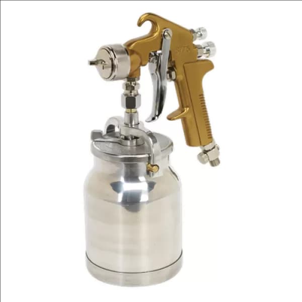 Genuine SEALEY S775 Spray Gun Suction Feed Siegen Brand 1.7mm Set-Up
