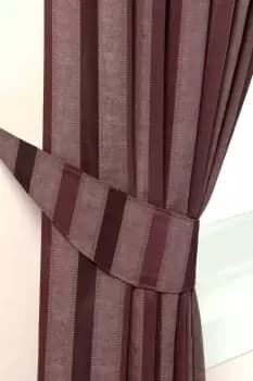 Stripe Jacquard Curtain Tie Back Pair
