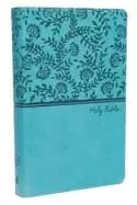 kjv deluxe gift bible leathersoft teal red letter comfort print holy bible