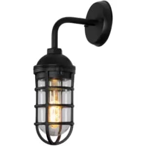 Lucide LIMAL - Wall Lantern Light Outdoor - 1xE27 - IP44 - Black
