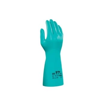 Solvex 37-695 Green Nitrile Gloves - Size 9 - Ansell