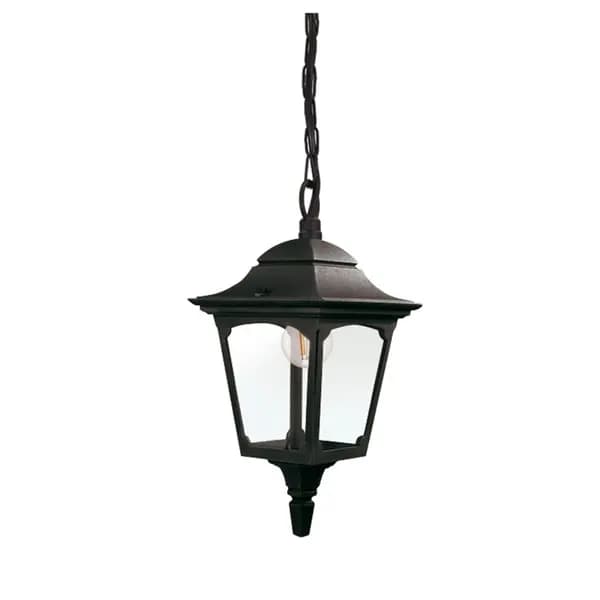 Elstead Chapel Mini Pendant Porch Lantern - Black
