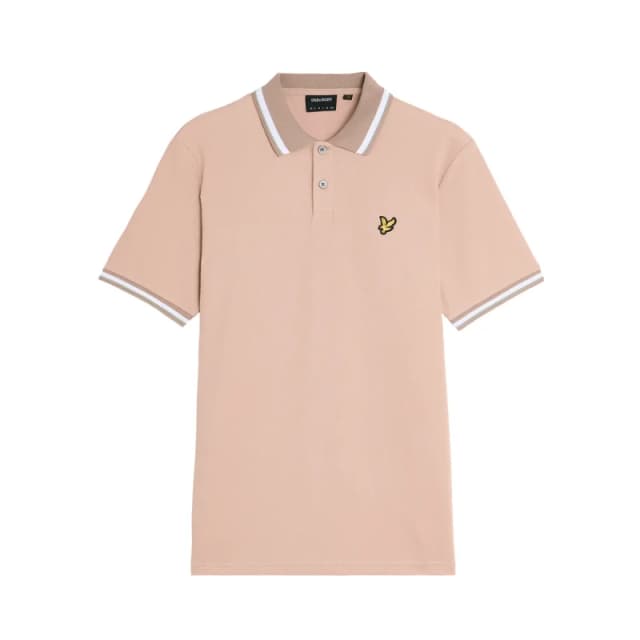 Lyle & Scott Polo with multiple trims Lyle & Scott Marron Male S