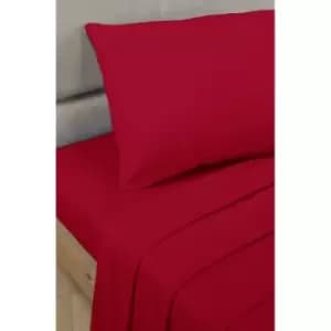 Montage Percale Co-ordinating Bed Sheet Range - Red - Housewife Pillowcase - TJ Hughes