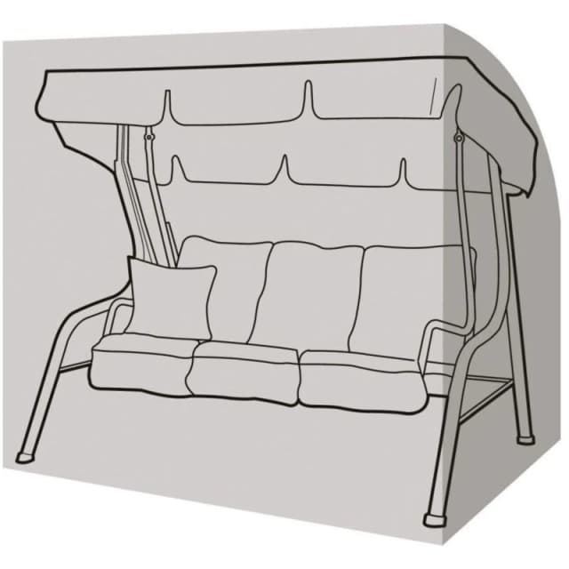 Garland 3 Seater Swing Seat Cover Black W1432