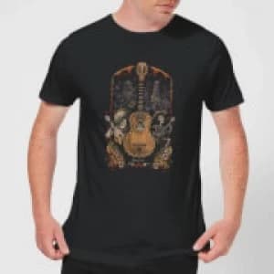 Coco Guitar Poster Mens T-Shirt - Black