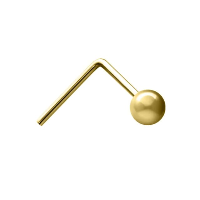Jewelco London 9ct Gold Ball Nose Stud 2mm - JNS050 Gold female