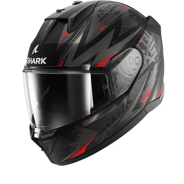 Shark D-SKWAL 3 Blast-R Mat Black Anthracite Red KAR Full Face Helmet M
